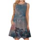 thumbnail image 1 of Mujeres verano casual sin mangas cuello redondo gradiente impreso bolsillo manga vestidos vestido suelto OAVQHLG3B Store lin121212, 1 of 5