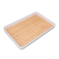 thumbnail image 1 of Serving Tray Plastic for Party Supplies, Platters Serving Food Reusable Tray for Veggie Snack Fruit Cookies Desserts Kitchen Pantry Organization, Rectangular Tray Plastic, 1 of 7