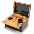 thumbnail image 4 of Bamboo Storage Box with Removable Tray and Divider - Lockable Wooden Organizer for Home and Office Use, 4 of 5