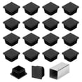 thumbnail image 1 of Uxcell 1 3/16" (30mm) Tapones de extremo de tubo cuadrado, 32 Pcs Tapones de agujero de plástico para insertar en tubos de metal, Negro, 1 of 7