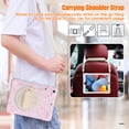 thumbnail image 6 of XYX Case for iPad 9th/8th/7th Gen 10.2 inch 2021/2020/2019 with 360 Degree Rotating, Hand Strap, Shoulder Strap, Rainbow Red, 6 of 7