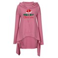 thumbnail image 4 of VEKDONE Christmas Hoodie Sweatshirts for Women 2024 Clearance Sale Trendy Print Long Sleeve Pullover Blouse Casual Medieval Vintage Tops with Pockets Iregular Hem Cloak Robe, 4 of 4