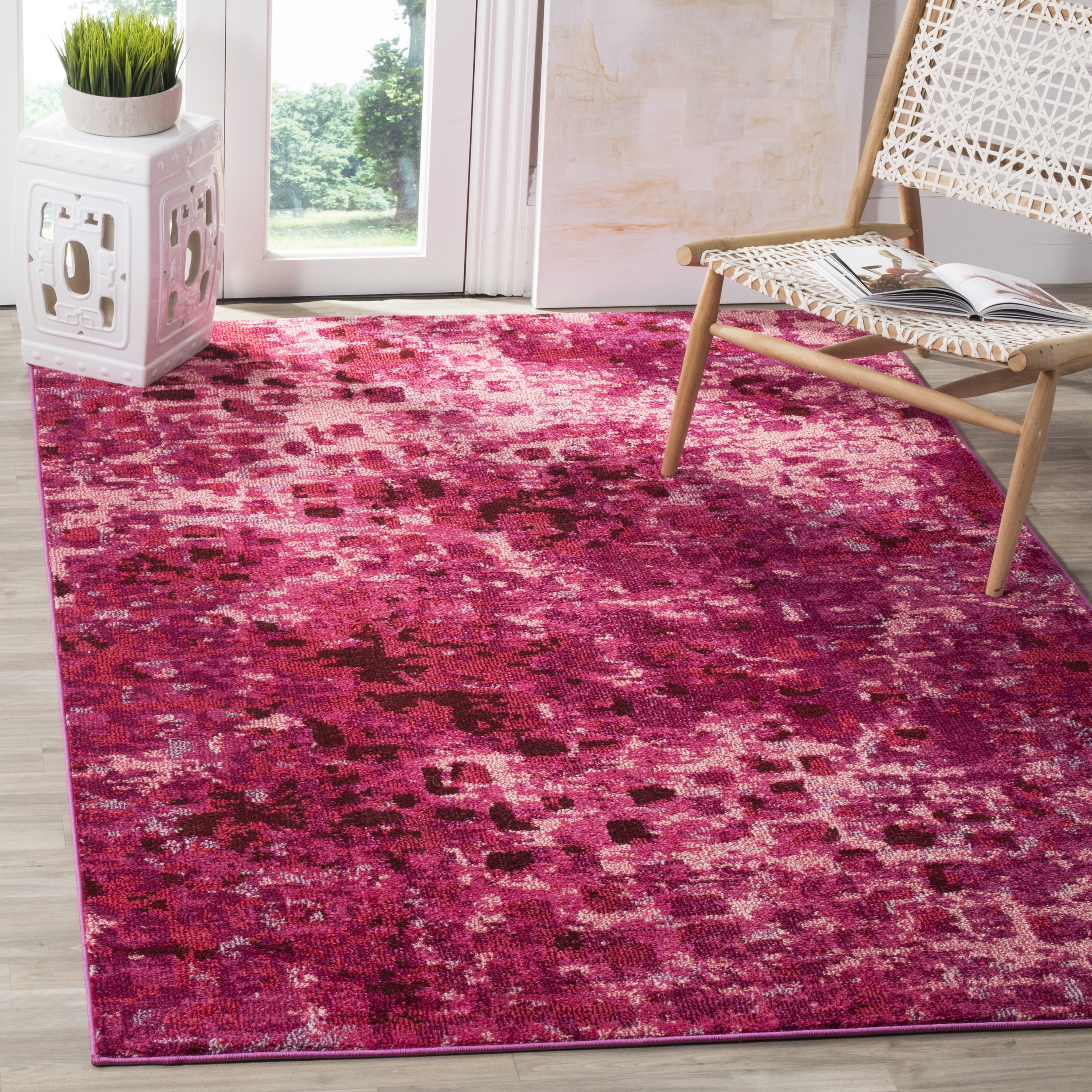 SAFAVIEH Monaco Driskoll Abstract Area Rug, Fuchsia, 3' x 5'