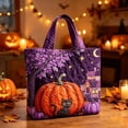 thumbnail image 2 of Halloween Quilted Tote Bag,Reusable Shopping Tote Large Capacity Trick or Treat Bag Fall Gift for Women Daily Commute Travel Shoulder Strap Handbag, 2 of 5