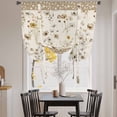 thumbnail image 3 of Vintage Spring Floral Tie Up Curtains for Windows, Adjustable Balloon Window Shades, Farmhouse Botanical Rustic Kitchen Window Treatments Adjustable Roll Up Curtain for Basement/Nursery 52"x45", 3 of 8
