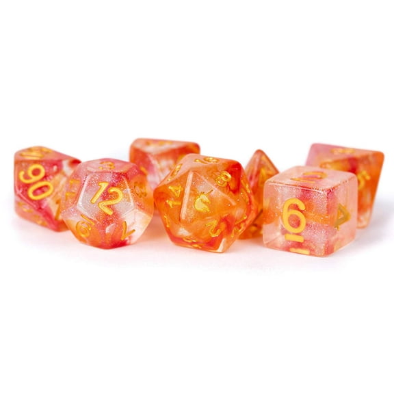 Unicorn Dice Mystic Embers Polyhedral 7-Die Dice Set