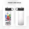 thumbnail image 3 of Saiise inside out 2 Print Insulated Water Bottle with Straw,Sports & Travel Water Bottle 18oz Double Walled Stainless Steel,Reusable Thermal Water Bottle, 3 of 8