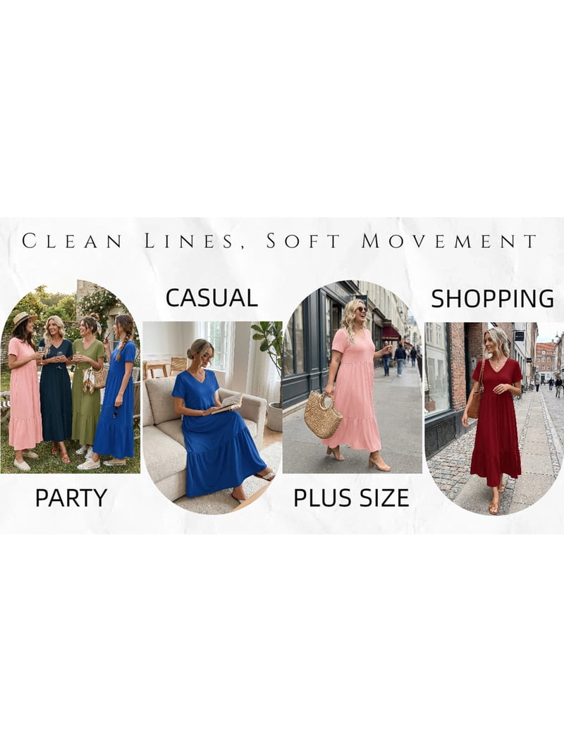 knee length dresses for ladies Walmart Frontwalk Fall Dresses For Women 2024 Lapel Neck Button Long S   VinNews Recommendations