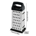 thumbnail image 4 of Professional Four-sided and Multi-function Chese Grater Stainless Steel with Soft Grip Handle, Handheld Kitchen Food Shredder Best Box Grater for Parmesan Cheese, Vegetables, Ginger, 4 of 8