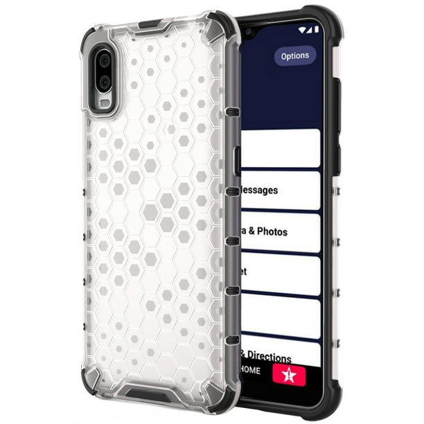 Case for Jitterbug Smart3 Phone, Nakedcellphone Hybrid Series] DualLayer Cover [Anti