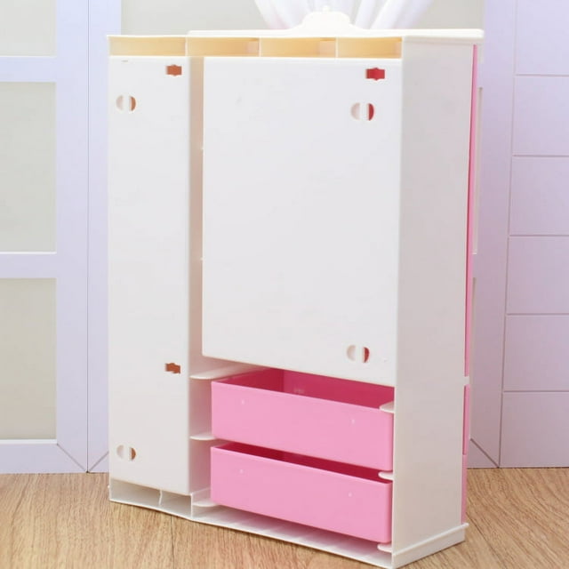 Armario para muñecas, organizador de ropa para niñas, almacenamiento de ropa y accesorios para muñecas