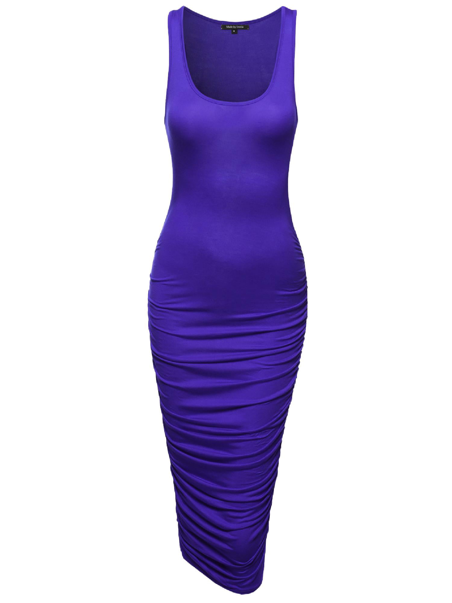 FashionOutfit Women's Beach Soft Stretch Sleeveless Bold Chevron Long Maxi Dress 
