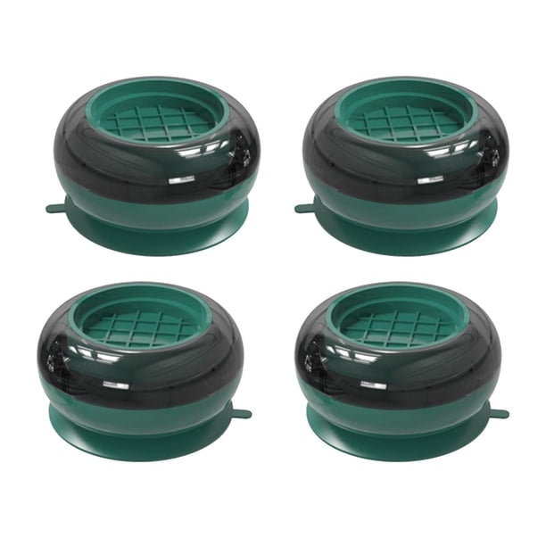 4 piezas de almohadillas universales para base de lavadora, protección multiusos para suelos. Verde