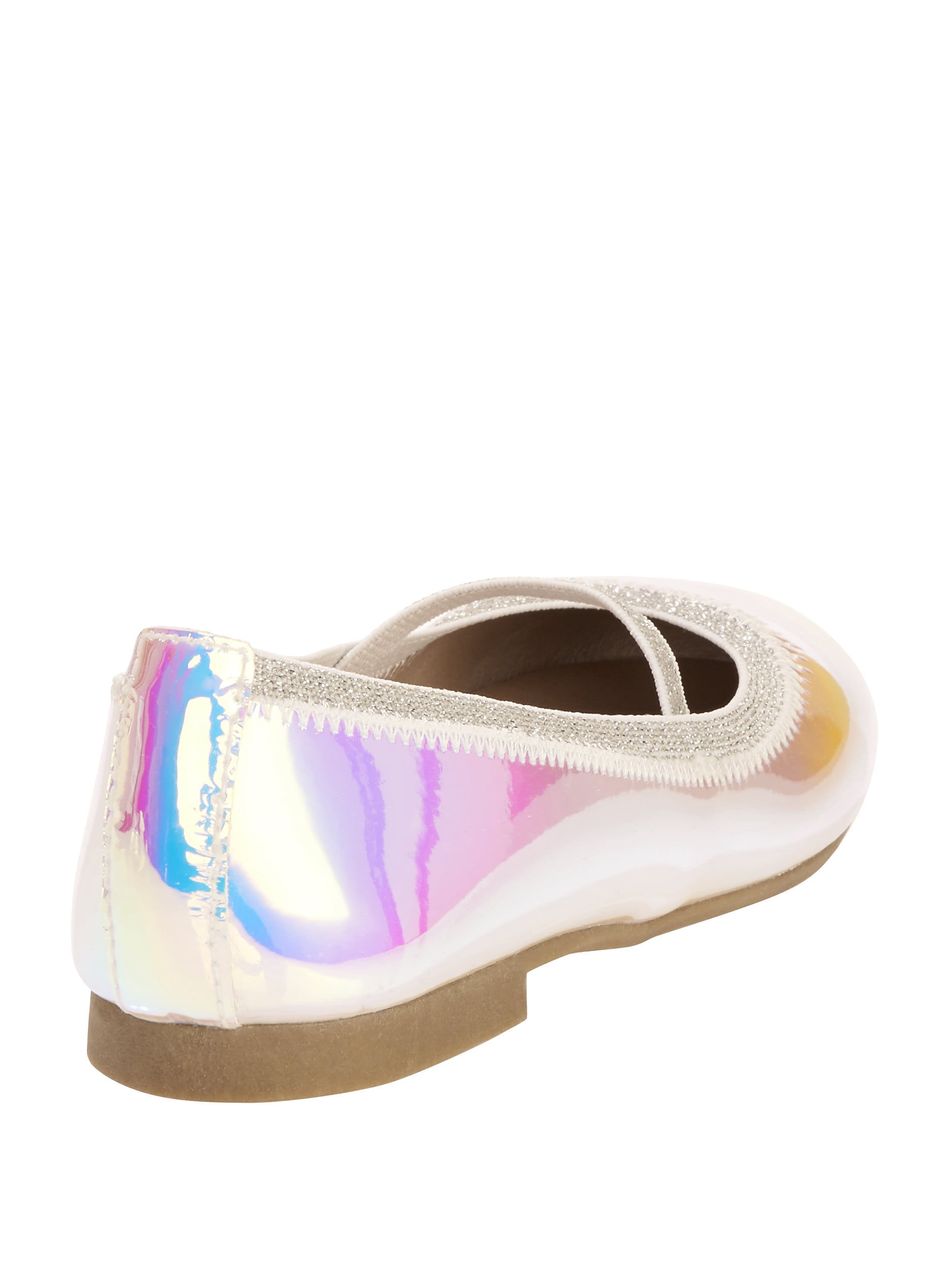Wonder Nation Iridescent Glitter Flat (Toddler Girls)