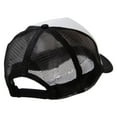 thumbnail image 4 of Sunny Smile with Cloud Heat Transfer Foam Panel Mesh Snapback - Black White OSFM, 4 of 5