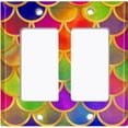 thumbnail image 6 of Metal Light Switch Plate Outlet Cover Mermaid Colorful MER007, 6 of 13