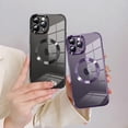 thumbnail image 2 of Magnetic Clear for iPhone 11 Pro Max Case with Camera Lens Protector [Compatible with MagSafe] Luxury Plating Bumper Soft TPU Shockproof Protective Slim Phone Cover for Women Girls-Black, 2 of 12