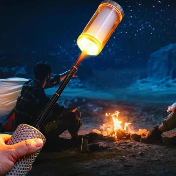 Lámpara LED recargable por USB para acampar Colamx luz ambiental ajustable para exteriores