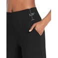 thumbnail image 3 of BALEAF Women's 7" Athletic Long Shorts High Waisted Running Bermuda Shorts with Pockets Black Large, 3 of 7