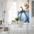 thumbnail image 5 of Fsddascl Navy Blue Pumpkin Fall Blackout Curtains for Bedroom/Living Room, Thermal Insulated Kitchen Curtains, Thanksgiving Botanical Watercolor Grommet Darkening Window Treatment Drapes 42"x84"x2, 5 of 6