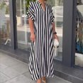thumbnail image 1 of Robe d'Été pour Femmes 2024 Mode Grande Taille Robe pour Col en V Décontractée Robes d'Été avec Poches Manches Courtes avec Poches 50 % de Réduction!, 1 of 6