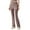 Rose Gold, variant on Gkeoshab Yoga Pants Women's Flared Yoga Pants with Detachable Skirt High Waist Bootcut Lounge & Workout Trousers Beige L