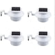 thumbnail image 1 of Oferta de paquete de 4 - Luces LED para canaletas solares para exteriores - Luz de seguridad para servicios públicos de noche para canaletas solares inteligentes con energía solar blanca Zhivalor WMZY-1263, 1 of 7