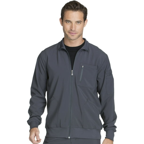 Cherokee Cherokee Infinity Scrubs Jacket for Men Zip Front CK305A, M