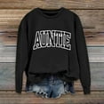 thumbnail image 2 of Chuancc Baggy Sweatshirt Round Neck Long Sleeve Loose Pullover Round-Neck Women's Hoodie Cute Hoodies Womens Crew Necks Sweatshirts Round-Neck Hoodie Fall Essentials Black 2XL, 2 of 4