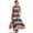 American Flag Stripe 1, variant on Aztec Tribe Geometric Print Women's Summer Maxi Dress Sleeveless Crewneck Casual Linen Look Summer Dresses for Women Loose Beach Vacation Tank Dress with Pockets, M