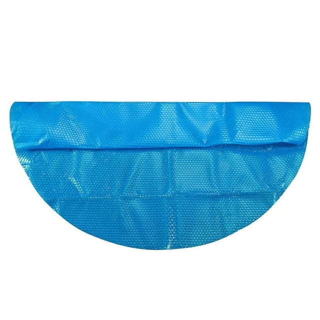HLONK Couverture de Piscine pour Piscines Rondes de 8 Pieds Couverture de Piscine Ronde pour Piscines hors Sol Protecteur de Sécurité Hiver Protection Bleue Piscine hors Sol