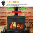 thumbnail image 2 of 3-Blade Aluminum Heat Powered Stove Fan for Wood/Log Burner/Fireplace Silent Duarable, 2 of 10
