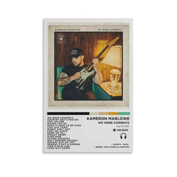 Kameron Marlowe We Were Cowboys Canvas Poster Bedroom Decoration Landscape Office Valentine's Birthday Gift