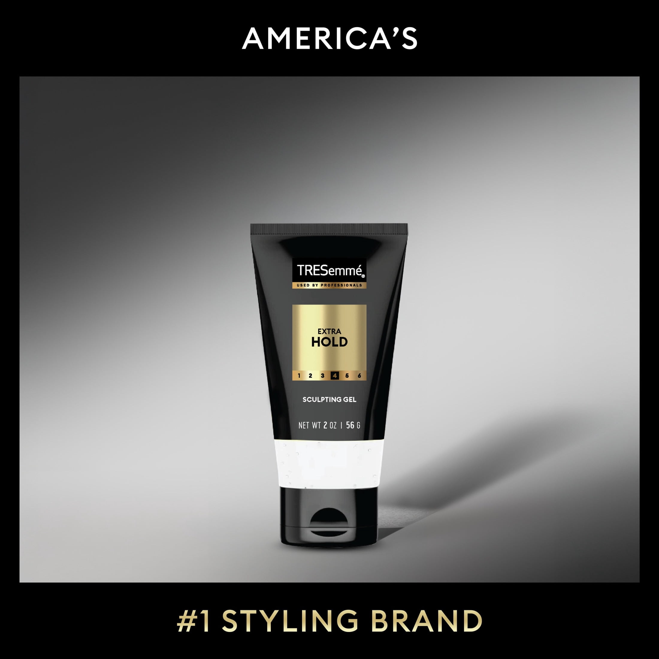 (3 pack) TRESemmé Hair Gel For an Strong Hold and Lasting Shine Extra Hold Extra Firm Control Styling Gel for All Hair Types, 2 oz