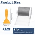 thumbnail image 2 of 2Pcs Disposable Hair Catchers, 4.72in x 32.8ft Mesh Drain Sticker with Tool, 2 of 6