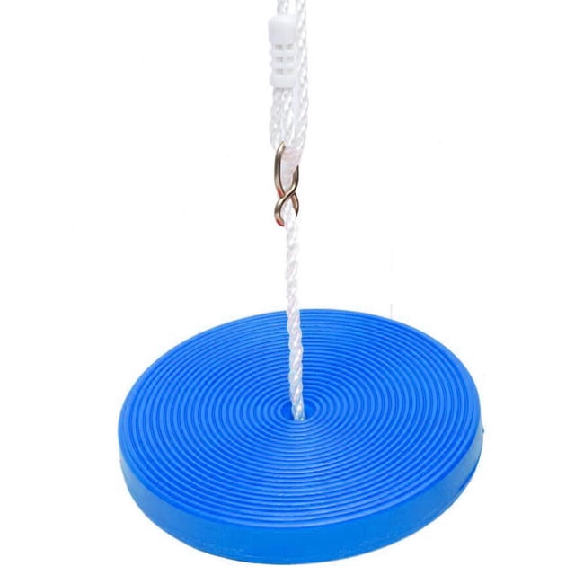 Cuerda de escalada con plataformas y asiento de columpio de azul - Accesorios de patio - tres para elegir (rojo, azul, amarillo) , Azul Hugo Juguete de columpio al aire libre
