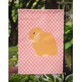 thumbnail image 3 of Carolines Treasures BB7968GF Holland Lop Rabbit Pink Check Garden Flag Size, 3 of 3