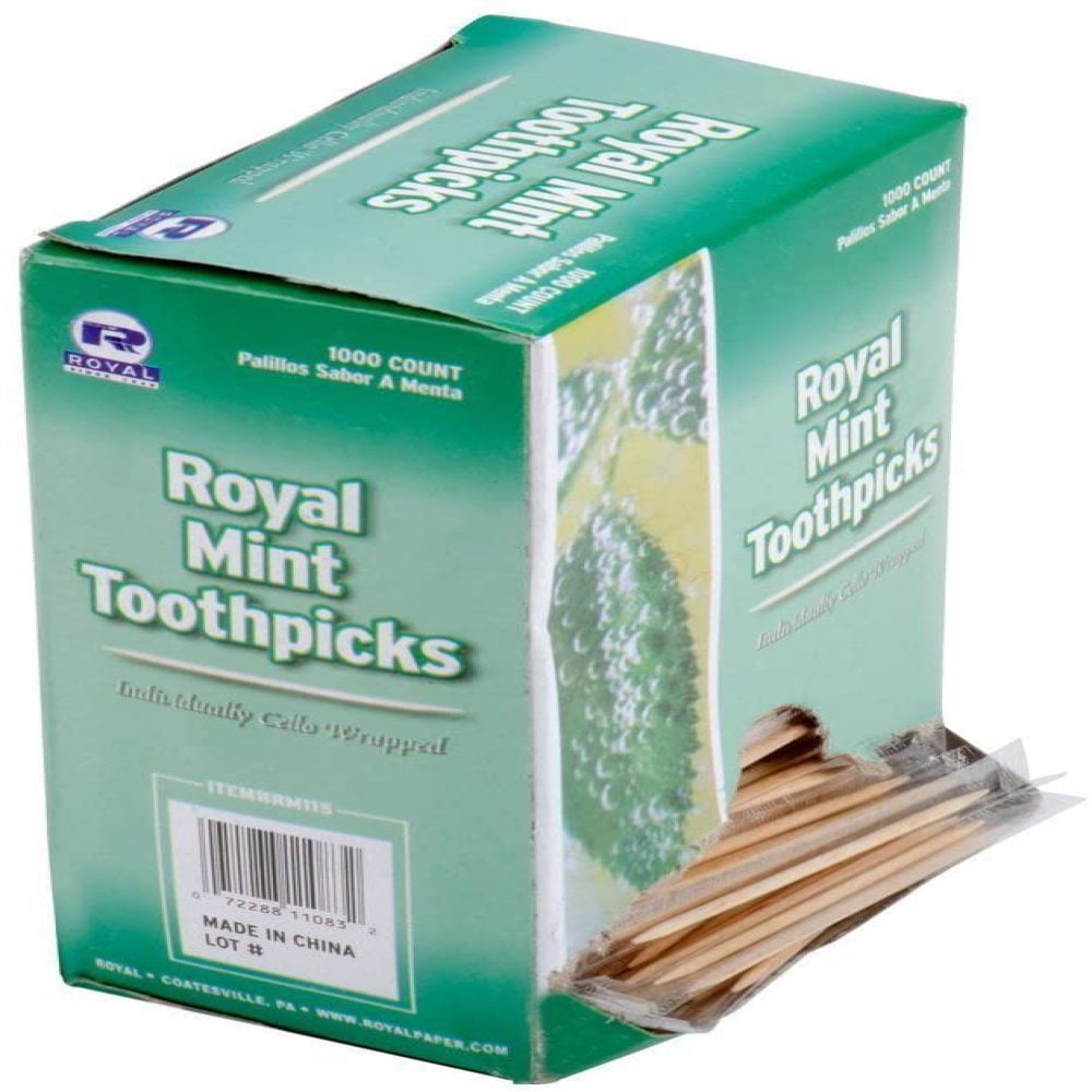 1000 Ct Box Royal Mint Toothpicks 