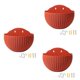 thumbnail image 1 of Wine Red flower pots Wall-mounted flower pots with drainage hooks, 1 of 5