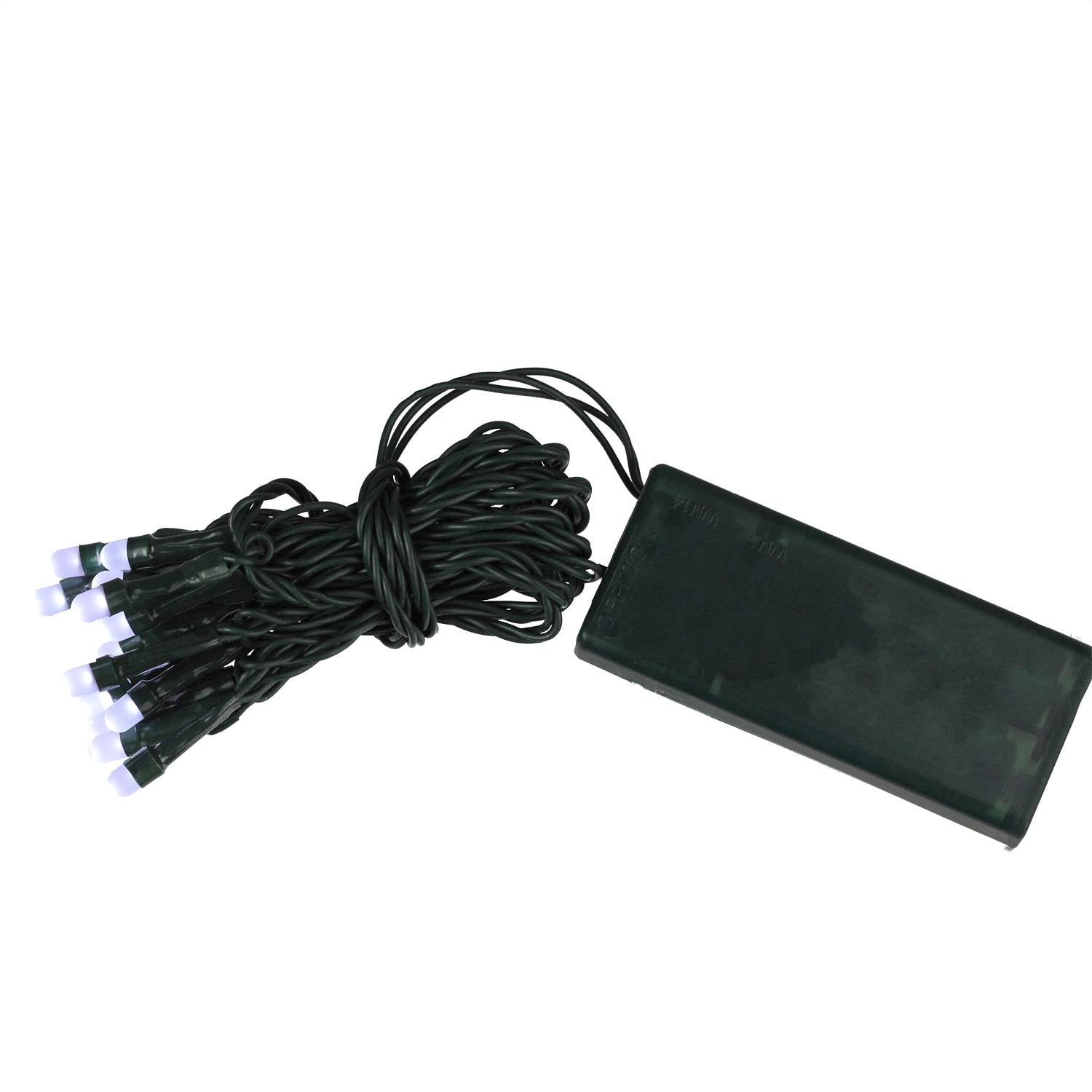 15 Battery Operated White LED Micro Rice Christmas Lights 6 ft Green Wire Walmart Canada