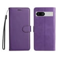 thumbnail image 2 of Nalacover Wallet Case for Google Pixel 7A, Card Slots Holder Magnetic Clasp Premium Luxury PU Leather Flip Folio Cover with Kickstand Wrist Strap Soft Silicone Shockproof Case,Purple, 2 of 8