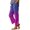 Multicolour, variant on Women's Casual Boho Floral Print Stripe Linen Pants Elastic Waisted Drawstring Summer Spring Beach Baggy Capri Casual Loose Pants for Women Fancy Clothes for Teens Womens Hiking Pants Stretchy Pants