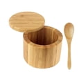 thumbnail image 4 of Tarro de condimento,Tarro de bambú para condimentos,almacenamiento de cocina,tarro de especias,Recipiente para condimentos Recipiente de cocina multiusos,tarro de especias azucarero con cuchara, 4 of 9