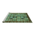 thumbnail image 2 of Ahgly Company Machine Washable Indoor Rectangle Abstract Turquoise Blue Modern Area Rugs, 5' x 7', 2 of 4