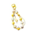 thumbnail image 2 of Llavero con cuentas, pulsera, llavero, pulsera, mochila, decoración, llavero de coche, abalorio decorativo, llavero, regalo de compromiso , AMARILLO, 2 of 9