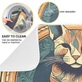 thumbnail image 2 of Cat Magic Array Lion Dish Drying Mat Dish Drainer Rack Mats Water Absorbent Non-Slip Easy Clean Heat Resistant for Kitchen Counter, 2 of 8