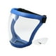 thumbnail image 4 of Máscara facial antivaho de protección facial completa para amolado, construcción y corte. Azul y claro, 4 of 9