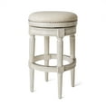 thumbnail image 1 of Open Box Maven Lane Pullman Backless Swivel Stool, Alabaster White, Bar Height, 1 of 6