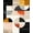 Multicolor Beige Black Orange Yellow, Pattern 3, variant on ODIKA 8'x10' Ember Abstract Geometric Shape Throw Indoor Floor Washable Area Rug for King Size Bedroom Under Bed, Master Suite, Non-Shedding, Easy Care