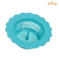 thumbnail image 3 of Uxcell Sink Drain Strainer, Plastic Kitchen Sink Filter Hair Drain Catchers, Blue 4Pack, 3 of 6
